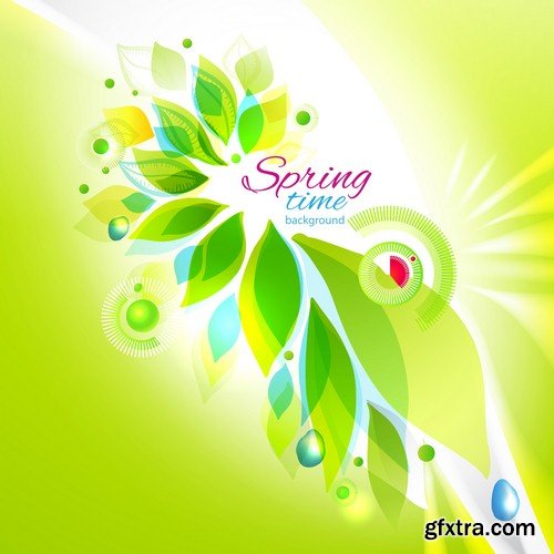 Spring background - 9 EPS