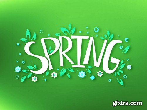 Spring background - 9 EPS