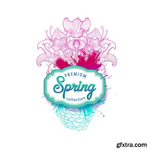 Spring background - 9 EPS