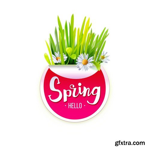 Spring background - 9 EPS