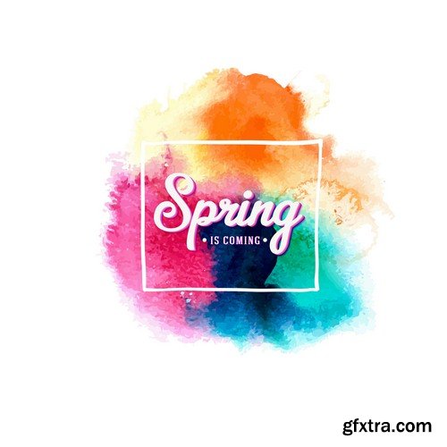 Spring background - 9 EPS