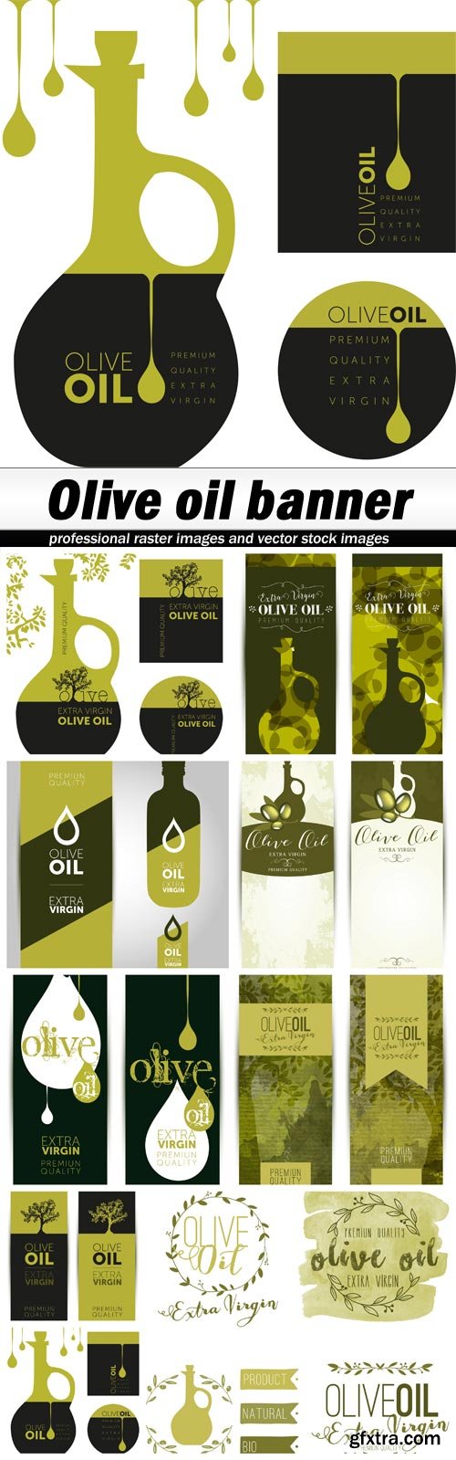 Olive oil banner - 9 EPS