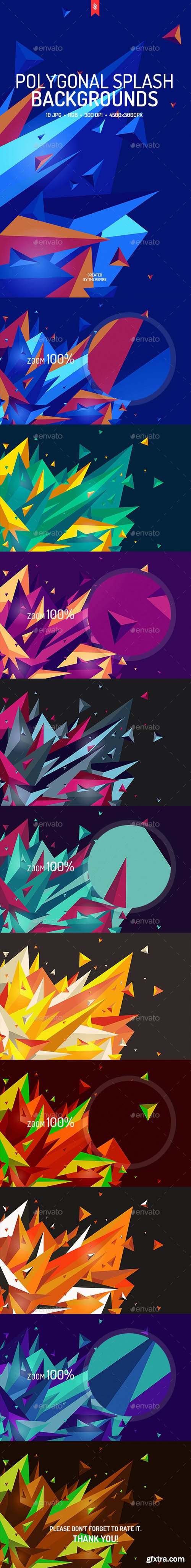 GR - Polygonal Splash Backgrounds 19529201