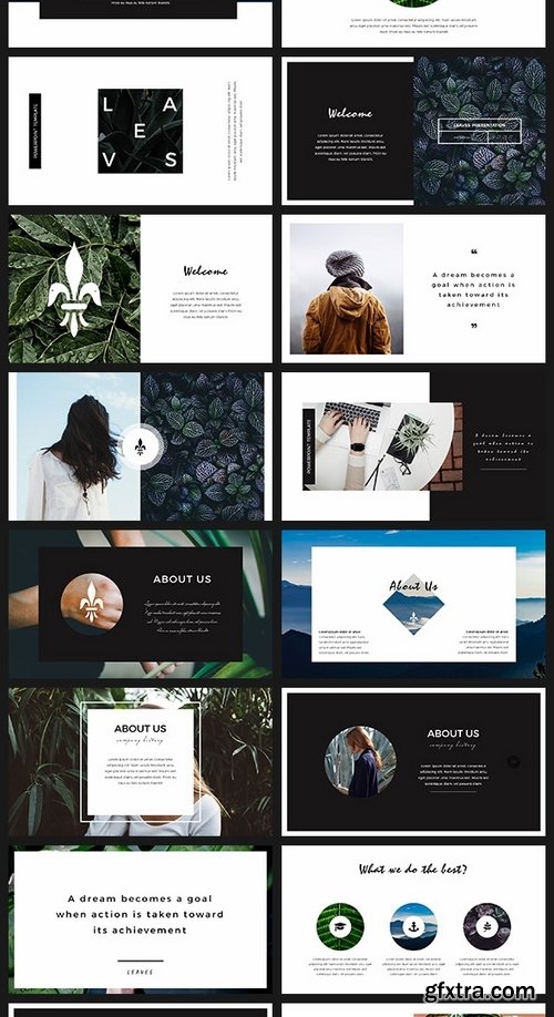 GraphicRiver - Leaves Minimal Keynote Template 19631779