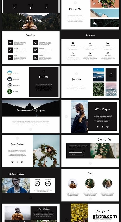 GraphicRiver - Leaves Minimal Keynote Template 19631779