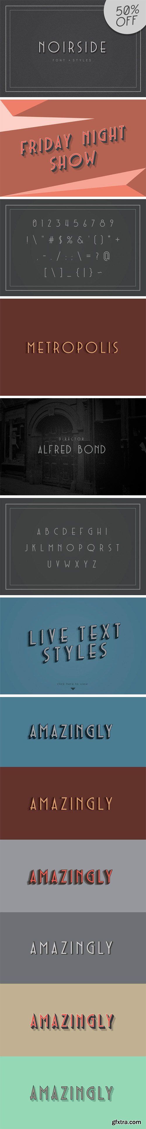 CM 1341626 - Noirside Typeface + Styles