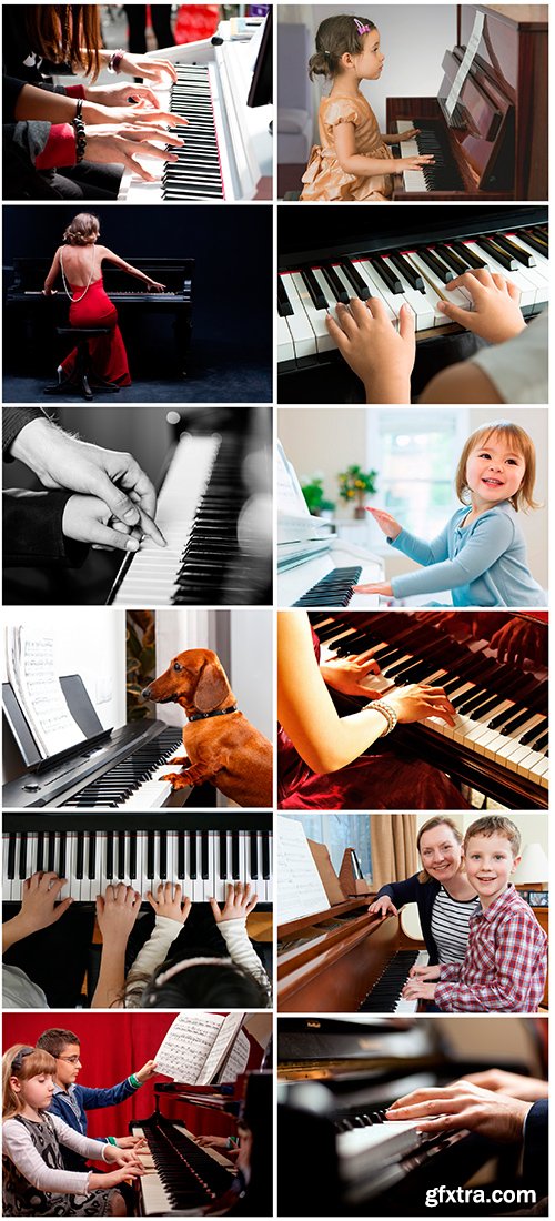 Playing piano - 12UHQ JPEG