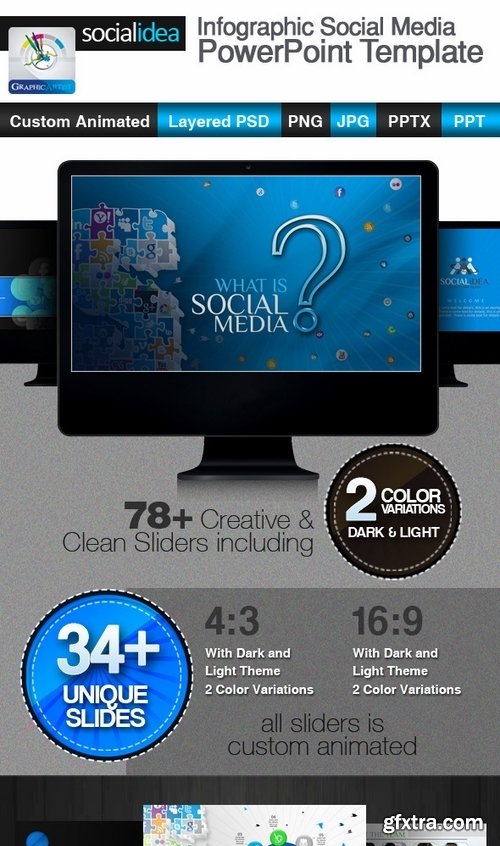 GraphicRiver - Socialidea Social Media PowerPoint Templates 3496074