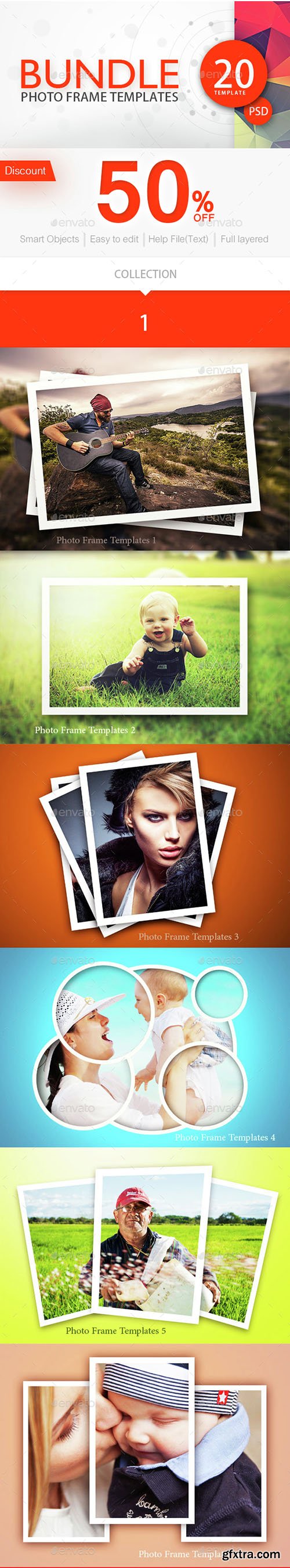 Graphicriver Photo Frame Template Bundle 15235526