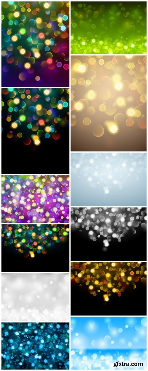 Abstract background with bokeh effect #2 12X EPS