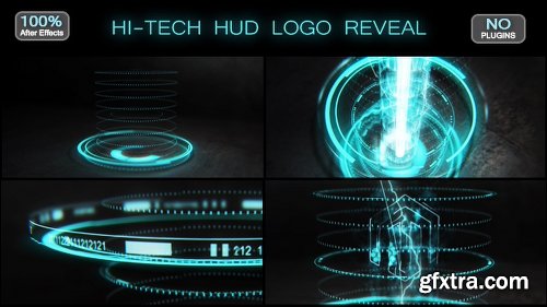 Videohive Hi-tech HUD Logo Reveal 17570074