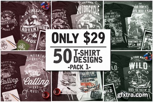 CreativeMarket T-Shirt Design Collection Pack 1 1324560