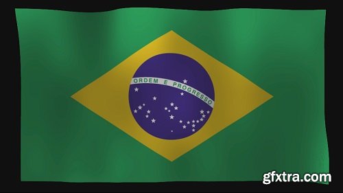 Brazilian Flag Loop 4K