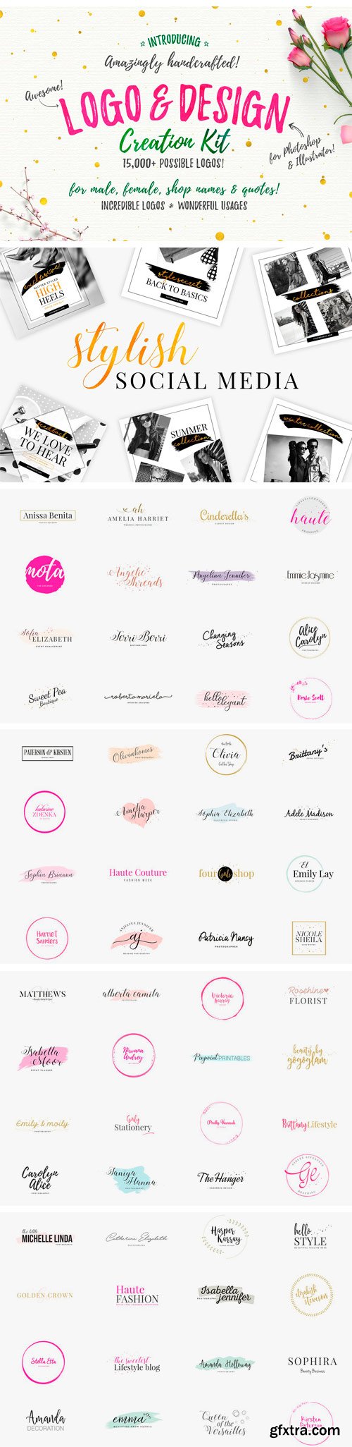 CM 1339403 - Feminine Premade Logo Gigabundle