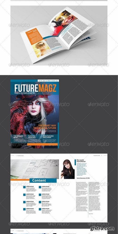 GraphicRiver - InDesign Magazine Template 7396286