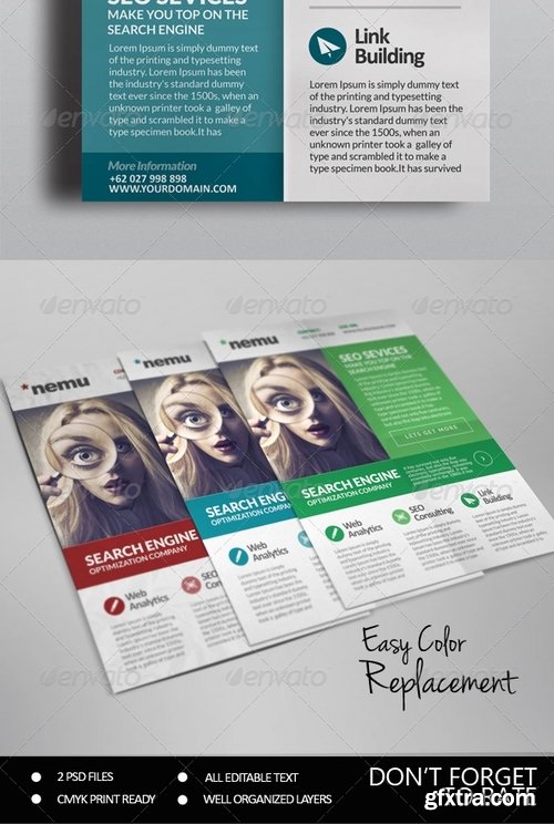 GraphicRiver - SEO Marketing Flyer 7410392