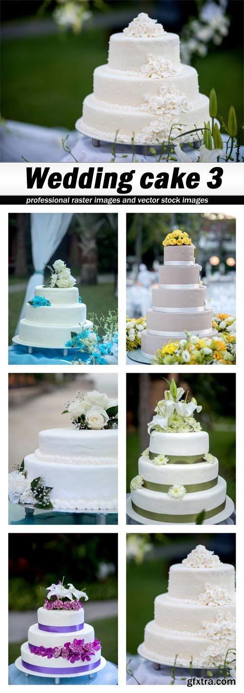 Wedding cake 3 - 6 UHQ JPEG