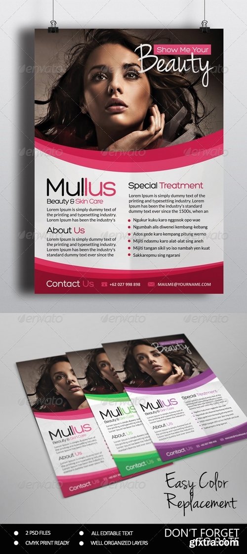 GraphicRiver - Beauty Care Flyer 7400173