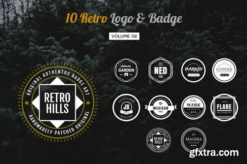 10 Retro Logo &amp; Badge Volume 2