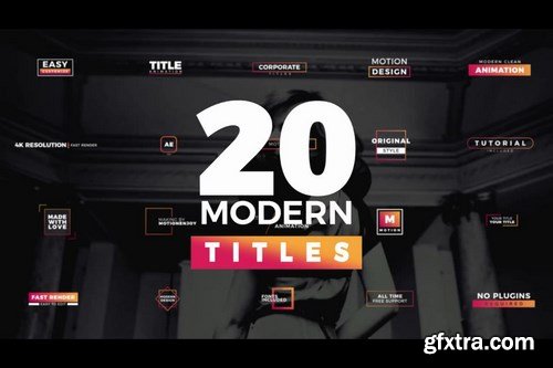 20 Modern Corporate Titles After Effects Templates