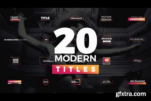 20 Modern Corporate Titles After Effects Templates