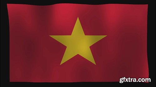 Vietnam Flag Loop 4K