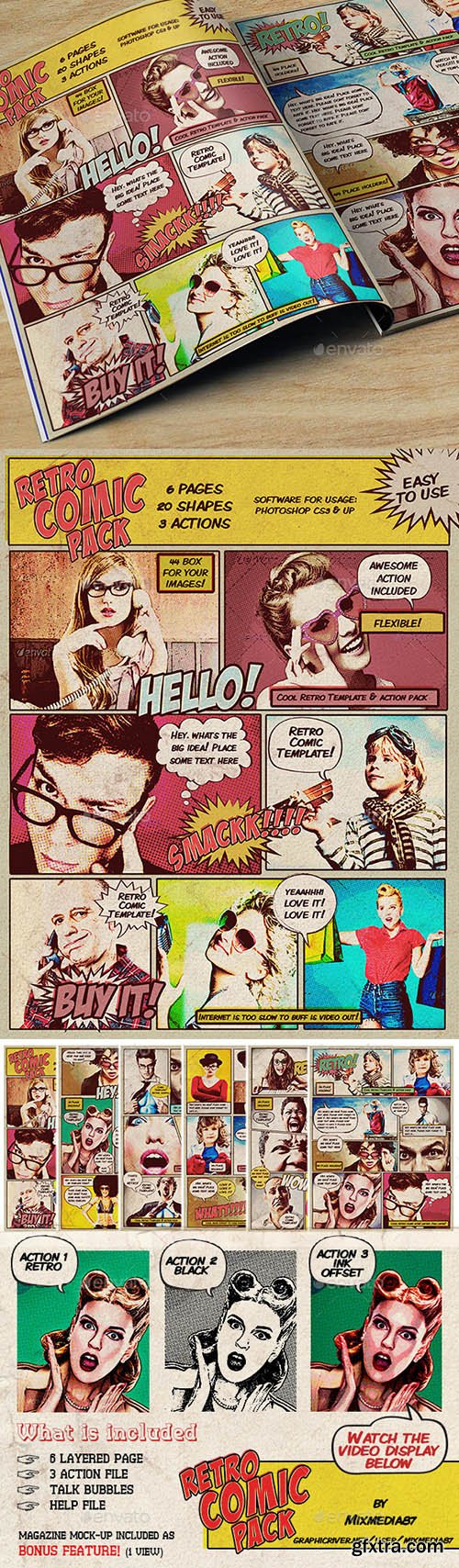 Graphicriver Retro Comic Pack 8954962