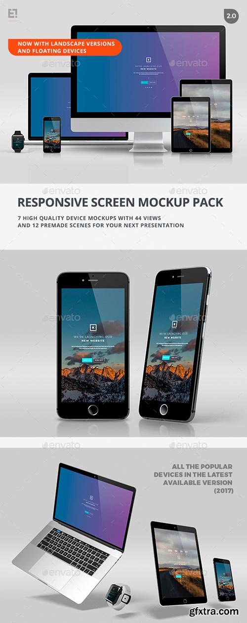 GraphicRiver - Responsive Screen Mockup Pack - 19402690