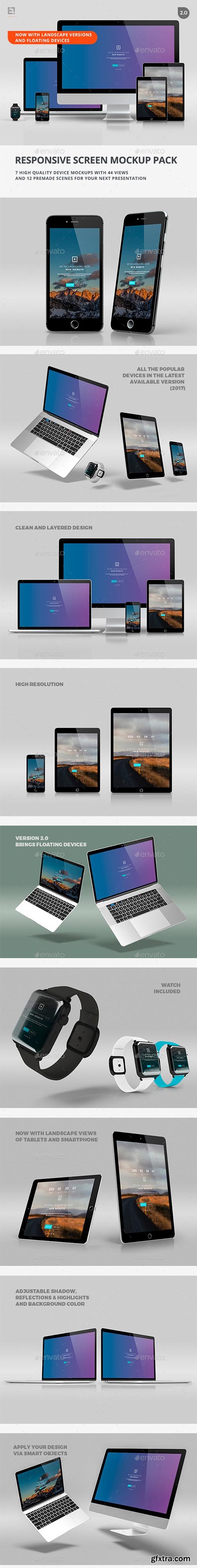 GraphicRiver - Responsive Screen Mockup Pack - 19402690