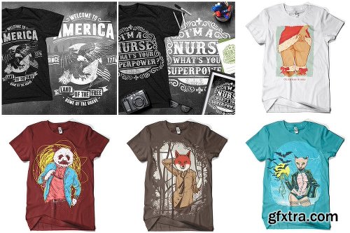 CreativeMarket T-Shirt Design Collection Pack 2 1324580