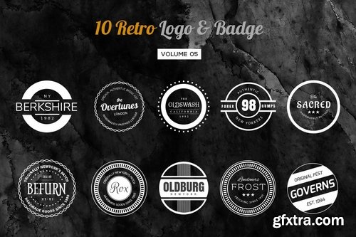 10 Retro Logo &amp; Badge Volume 5