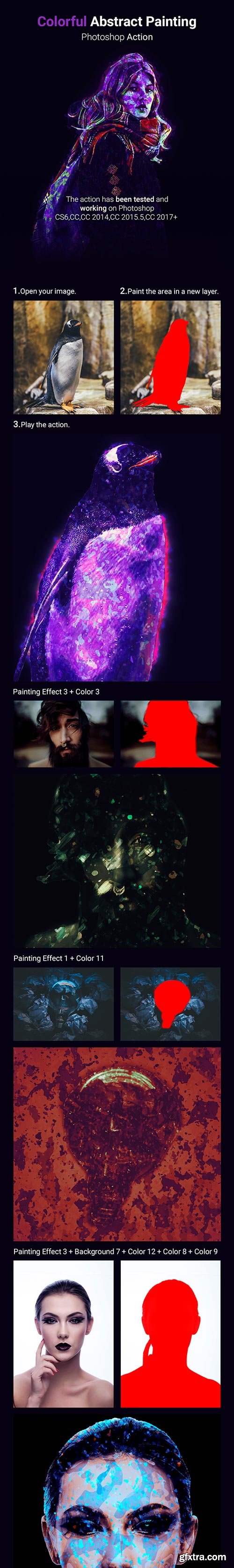 GraphicRiver - Colorful Absract Painting - Photoshop Action - 19645898