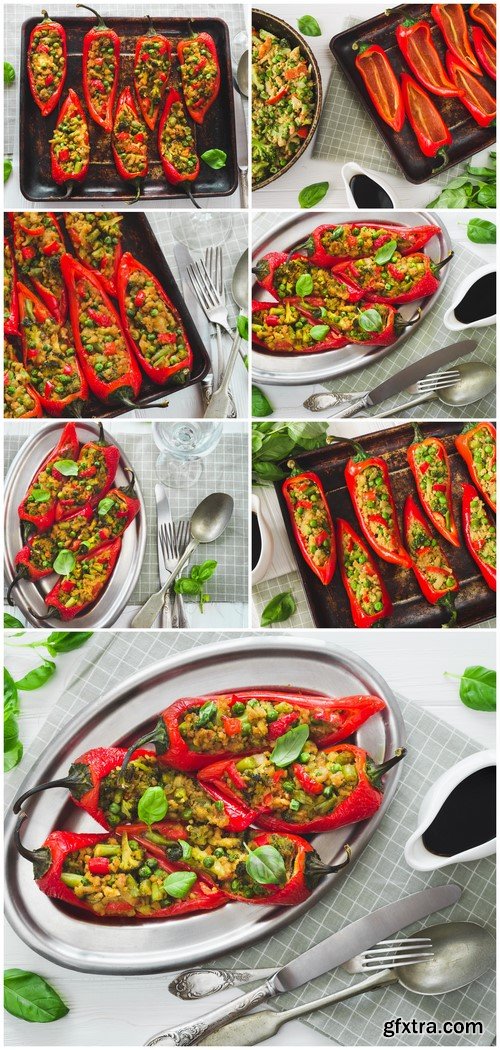 Cooking Vegan stuffed pepper 7X JPEG