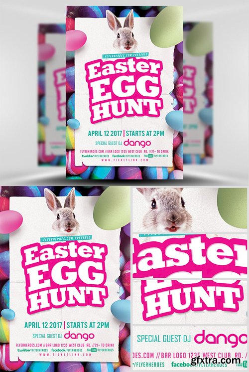 2017 Easter Egg Hunt Flyer Template