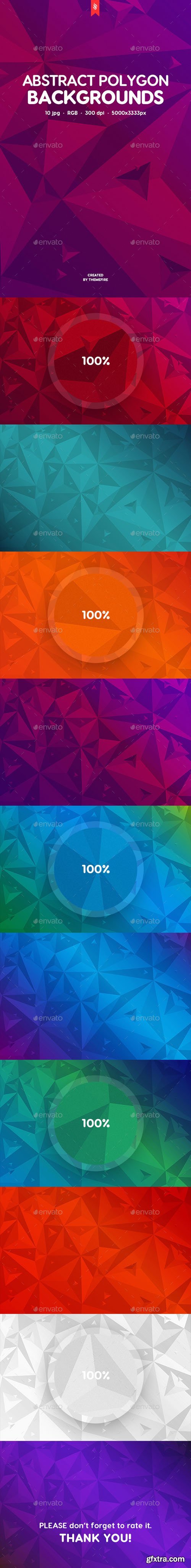 GR - Abstract Polygonal Backgrounds 19680026