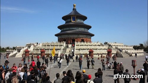 Tian tan complex temple of heaven qinian dian temple beijing prc peoples