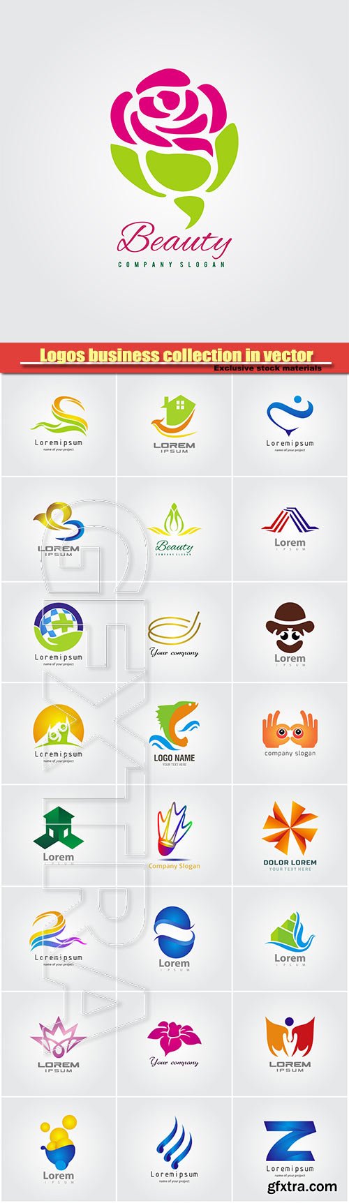 Logos business collection in vector #26