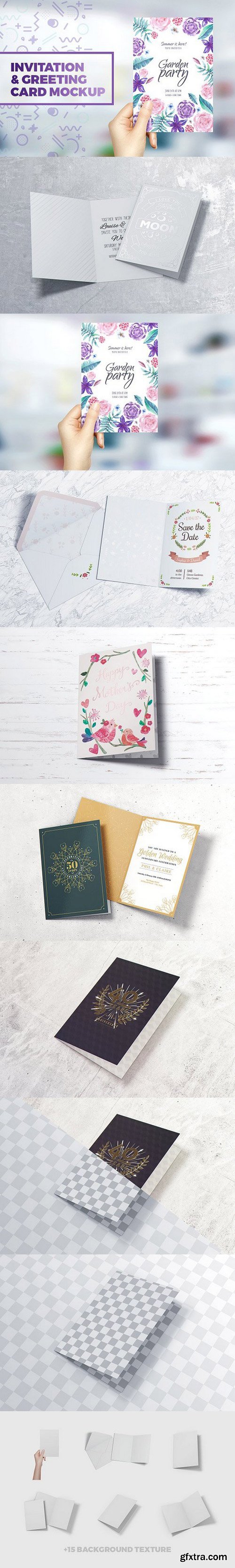 CM - Invitation & Greeting Card Mockup 678904