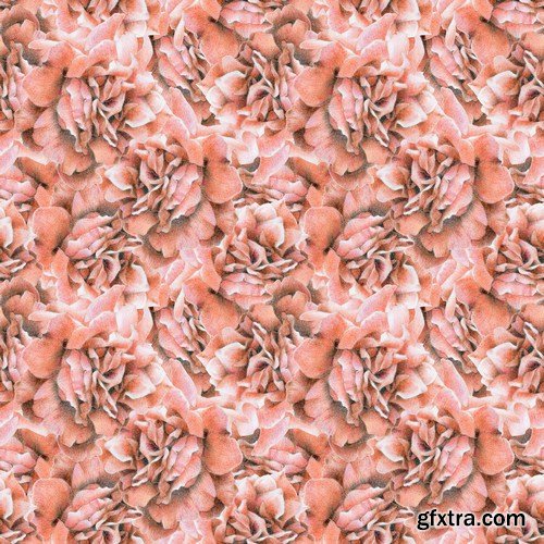 Seamless pattern with beautiful spring flowers 10X JPEG