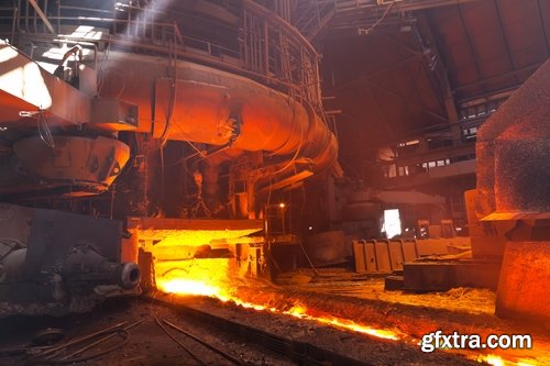 Collection metallurgical plant metal rolling molten metal steel raw materials ore 25 HQ Jpeg