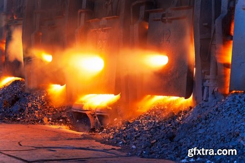 Collection metallurgical plant metal rolling molten metal steel raw materials ore 25 HQ Jpeg