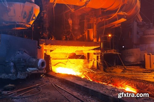 Collection metallurgical plant metal rolling molten metal steel raw materials ore 25 HQ Jpeg