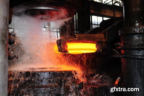 Collection metallurgical plant metal rolling molten metal steel raw materials ore 25 HQ Jpeg