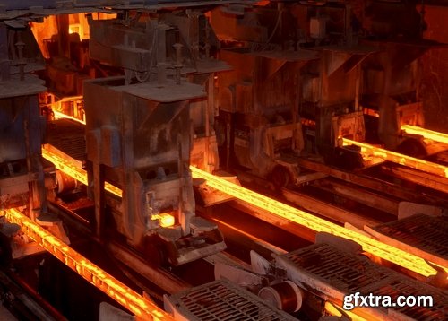 Collection metallurgical plant metal rolling molten metal steel raw materials ore 25 HQ Jpeg