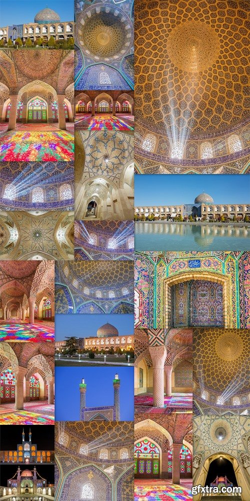 Nasir Al-Mulk Mosque in Shiraz, Iran, also known as Pink Mosque