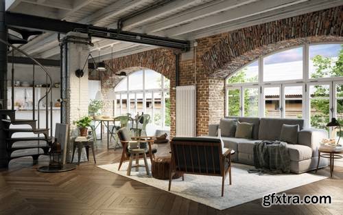 Luxury Industrial Loft Apartment