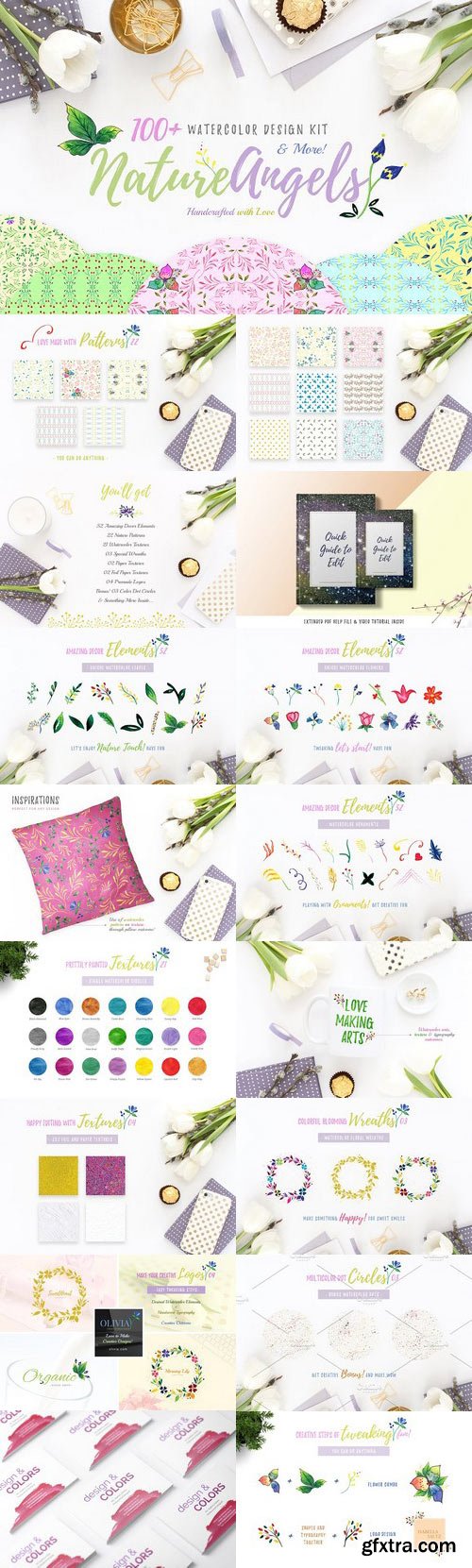 CM - 100+ Watercolor Design Kit 876590