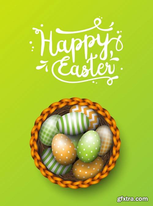 Easter Motive, Bunny Bottom and Easter Eggs