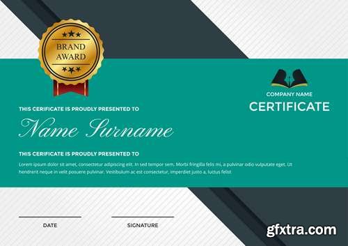 Modern Premium Company Certificate of Achievement and Appreciation Template With Logo 2