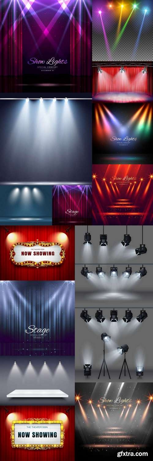 Spotlights - Stage Background